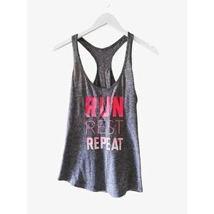 Old Navy Run Rest Repeat Racer Asymmetrical Back Womens Tank Top SZ M